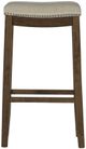 Linon Claridge Brown/Natural Bar Stool-3