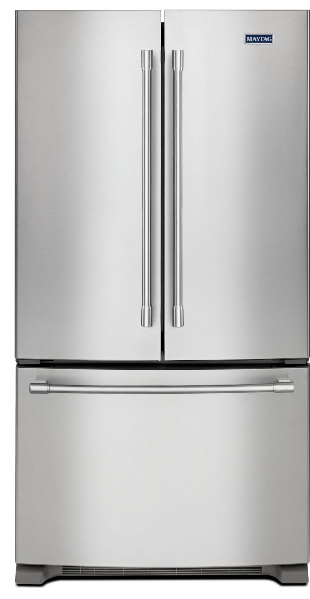 Maytag® 36 in. 25.2 Cu. Ft. Fingerprint Resistant Stainless Steel French Door Refrigerator-0