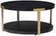 Signature Design by Ashley® Shylore 3-Piece Black Occasional Table Set with Brass Accents-3