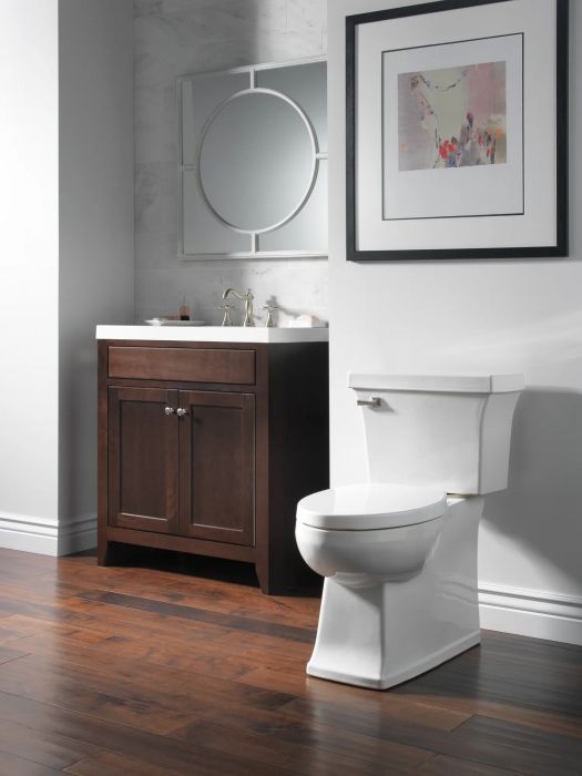 Delta Cassidy® Stainless Metal Cross Handle Set - Deck Mount Bathroom and Bidet-3