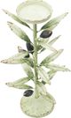 A & B Home Light Green Candle Holder-1