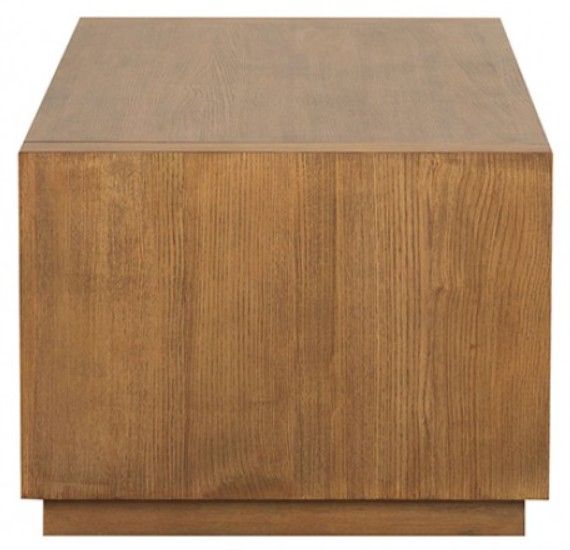 Furniture of America® Dothan Medium Oak Coffee Table-3
