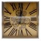 A & B Home Black/Gold Open Face Gear Clock-0