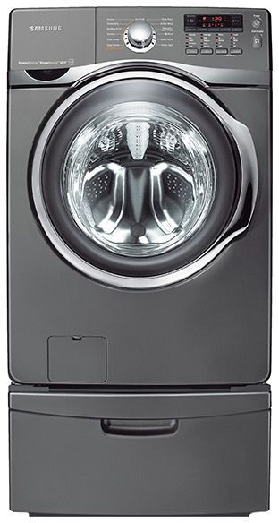 Samsung Front Load Washer-Stainless Platinum-0