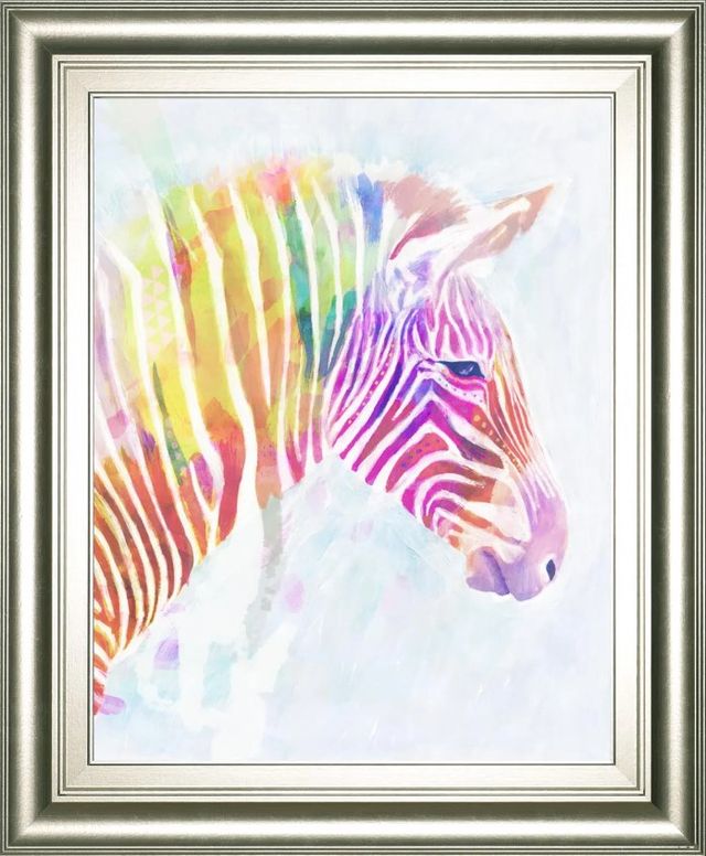 Classy Art Fluorescent Zebra II by Victoria Borges Wall Art-0