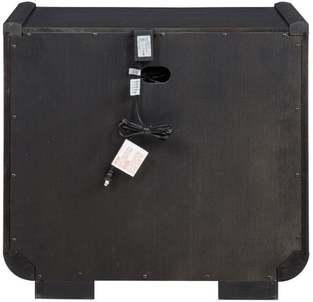 Coaster® Leandro Burnished Black Nightstand-4