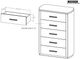 International Furniture Direct Balam Stained White Chest-2