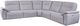 Elran Customizable Rowan 5-Piece Manual Reclining Curved Sectional-0