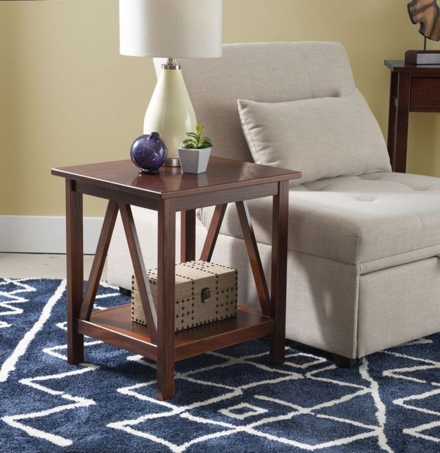 Linon Titian Antique Tobacco End Table-1