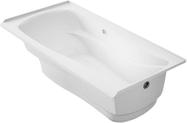 KOHLER® Mariposa® White 72" x 36" Alcove Heated Bubble Massage™ Air Bath with Bask® Heated Surface - Right Drain-0
