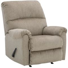 Signature Design by Ashley® Stonemeade Taupe Manual Rocker Recliner