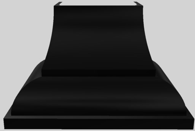 Vent-A-Hood® Designer Series 48" Black Wall Mounted Range Hood-0