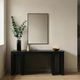Renwil® Agata Matte Black Accent Mirror-1