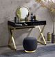ACME Furniture Coleen Black/Gold Vanity Desk-3