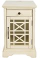Jofran Inc. Craftsman Antique Cream Power Chairside Table-2
