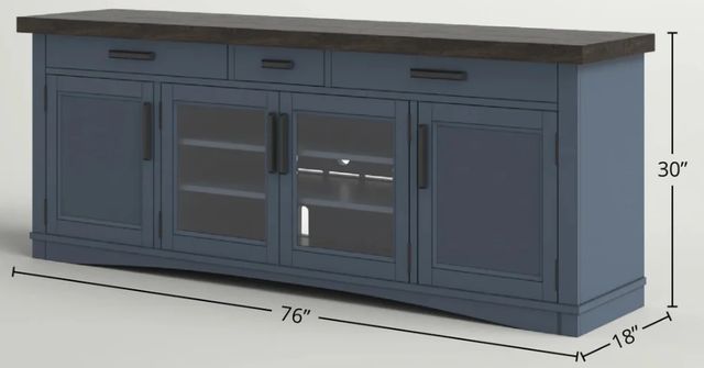 Parker House® Americana Modern Denim 76" TV Console-2