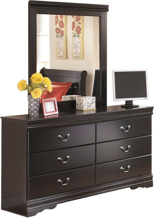 Signature Design by Ashley® Huey Vineyard 3-Piece Black Twin Sleigh Headboard Set-3