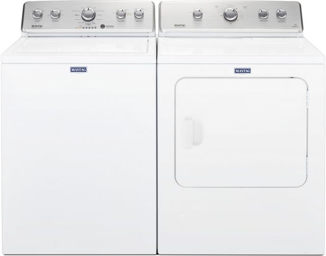 Maytag® 7.0 Cu. Ft. White Front Load Electric Dryer-8