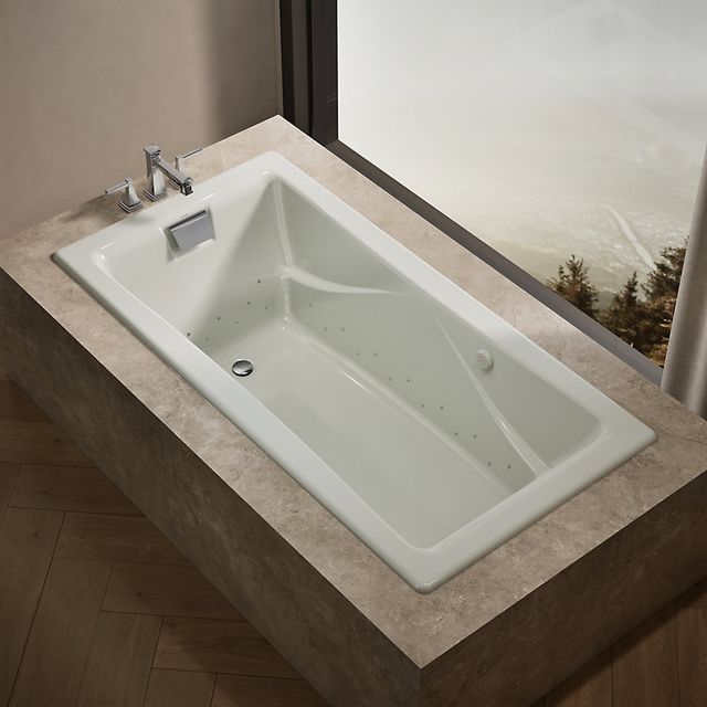 KOHLER® Tea-for-Two® Dune 20" 71" x 36" Drop-In Heated Bubble Massage™ Air Bath-1