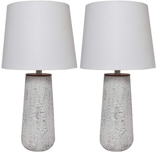 Lampe de table 2 pièces de Signature Design by Ashley® Chaston  - Blanc antique