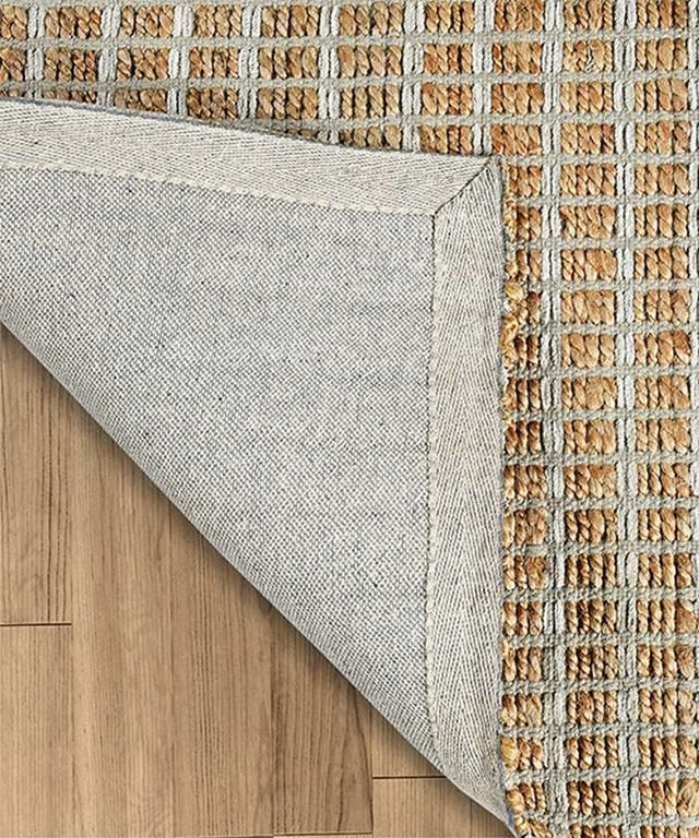 LR Home Natural Fiber Gray 8'x10' Area Rug-2