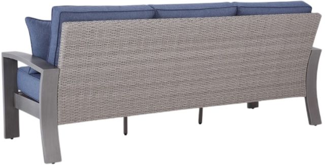 Signature Design by Ashley® Dillon Beach Blue/Gray Aluminum Outdoor Sofa-3