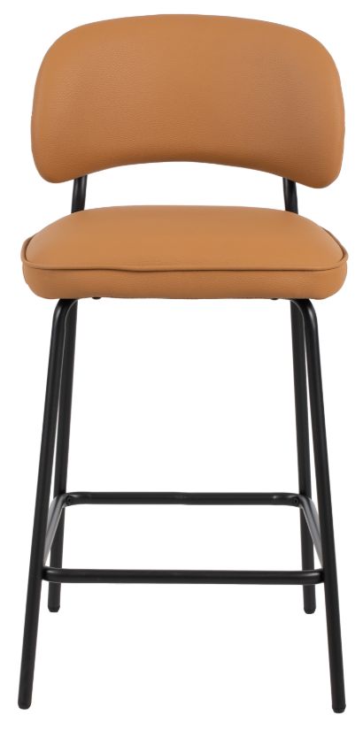 New Classic® Home Furnishings Blythe Black/Orange Counter Stool-2