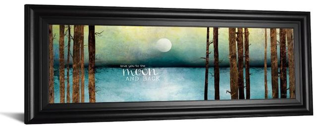 Classy Art Love You To The Moon And Back by Marla Rae Framed Print Wall Art-0
