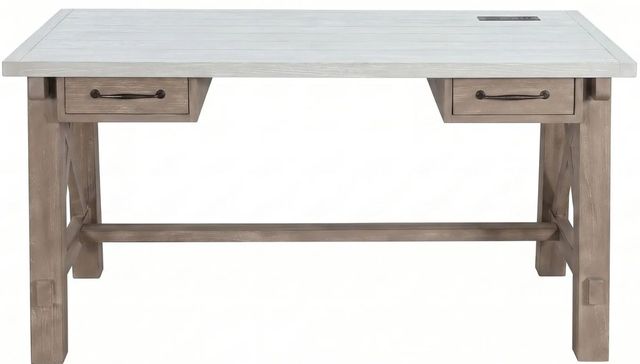 Sunny Designs™ Vivian Light Gray/Wheat Writing Desk-2