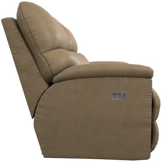 La-Z-Boy® Trouper Silt Power Reclining Loveseat with Headrest and Lumbar-2