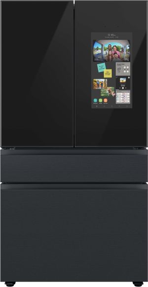 Samsung Bespoke 36 in. 29.0 Cu. Ft. Matte Black Steel French Door Refrigerator with Family Hub™