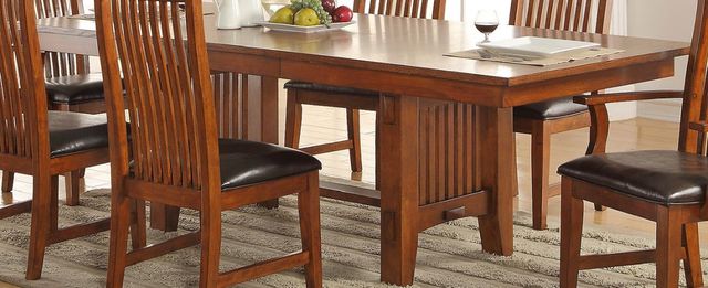 Winners Only® Colorado Brown Trestle Dining Table-0