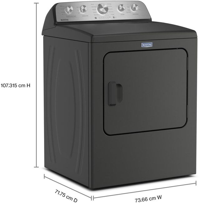 Maytag®  7 Cu. Ft. Volcano Black  Gas Dryer with Extra Power and Pet Pro Option-1