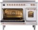 Ilve® Nostalgie II Series 48" White Pro Style Induction Range-2