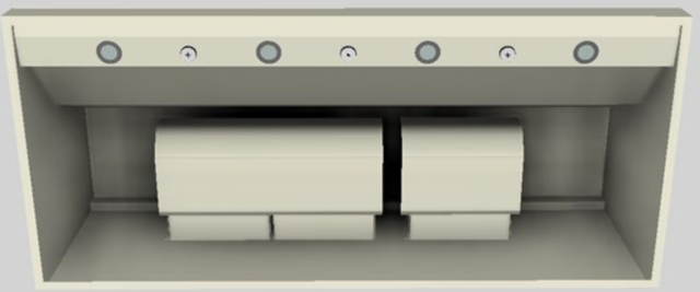 Vent-A-Hood® 54" Biscuit Wall Mounted Range Hood-3