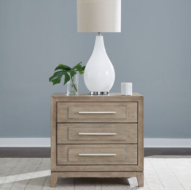 Liberty Furniture Brentwood Sandstone Nightstand with Charging Station-1