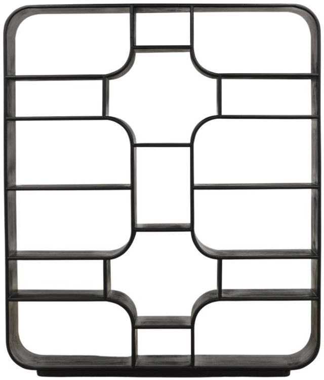 Dovetail Furniture Gaetan Black Bookcase-1