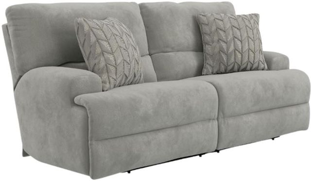 Catnapper® Renaldo Stone Power Lay Flat Reclining Sofa-0