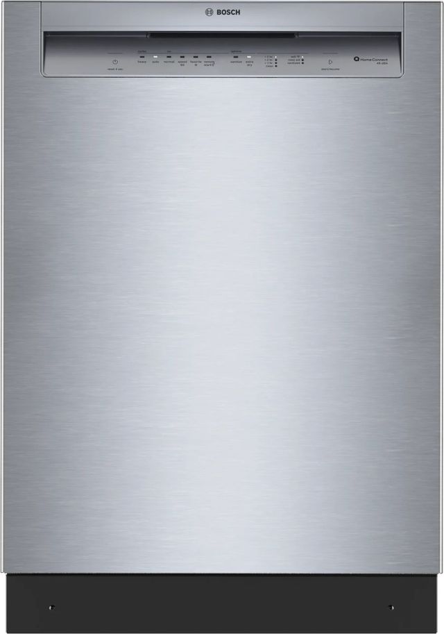 Bosch® 300 Series 24" Anti-Fingerprint Stainless Steel Front Control Built-In Dishwasher -0