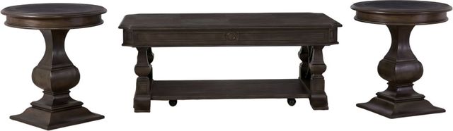 Liberty Furniture Provence Park 3-Piece Chateau Brown Optional Occasional Table Set-0