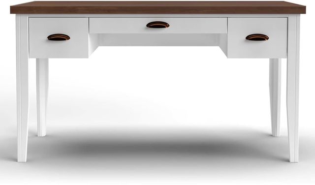 Legends Home Hampton Barnwood/Jasmin White Writing Desk-1