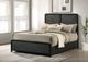 Coaster® Cavelle Black Youth Full Upholstered Panel Bed-1