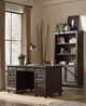 Mazin Furniture Cardano Driftwood Charcoal Executive Desk-4