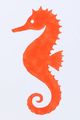 Stylecraft Red Seahorse Wall Art-1