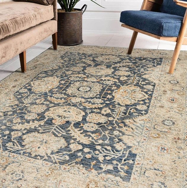 Dalyn™ Rug Company Bergama Navy 5'x8' Style 2 Area Rug-4