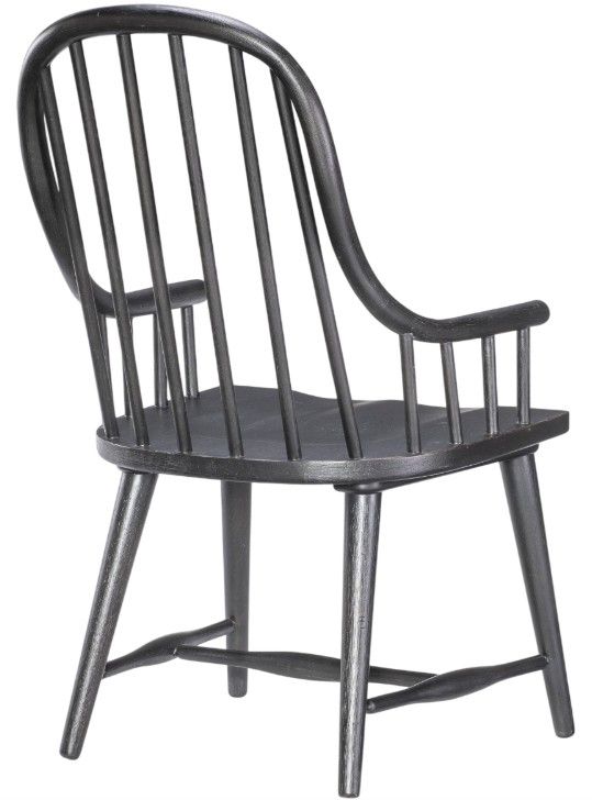 Legacy Classic Vintage Market Kettle Black Windsor Dining Arm Chair-1