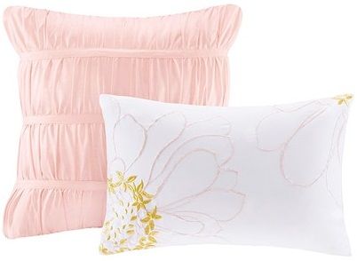 Olliix by Intelligent Design Waterfall Blush Full/Queen Comforter Set-1