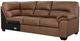 Signature Design by Ashley® WillowBend 3-Piece Caramel Small Spaced Sectional-2