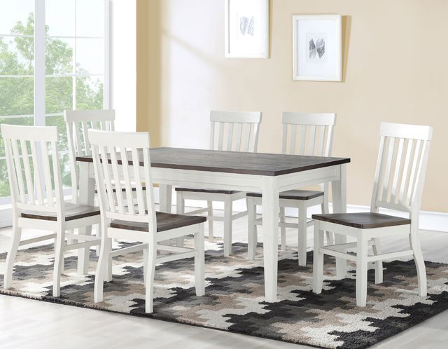 Steve Silver Co. Caylie Driftwood/Ivory Dining Side Chair-1
