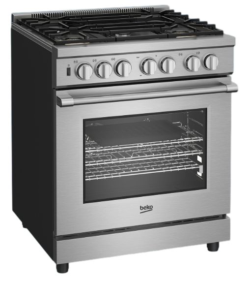 Beko 30" Stainless Steel Pro-Style Gas Range-3